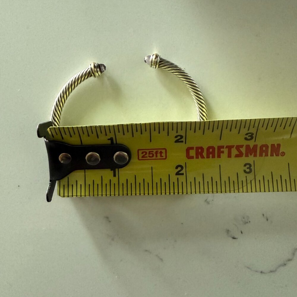 David Yurman Classic Cable Bracelet with Amethyst 4mm - Picture 2 of 7